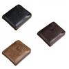 Solid Color Men Short Wallet External Male Wallet Vintage Business Card Bag  Outdoor
