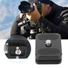 PU25 Mini Quick Release Plate with 1 4 inch Screw Mount for Tripod Ball Head Monopod AccessoryPU25