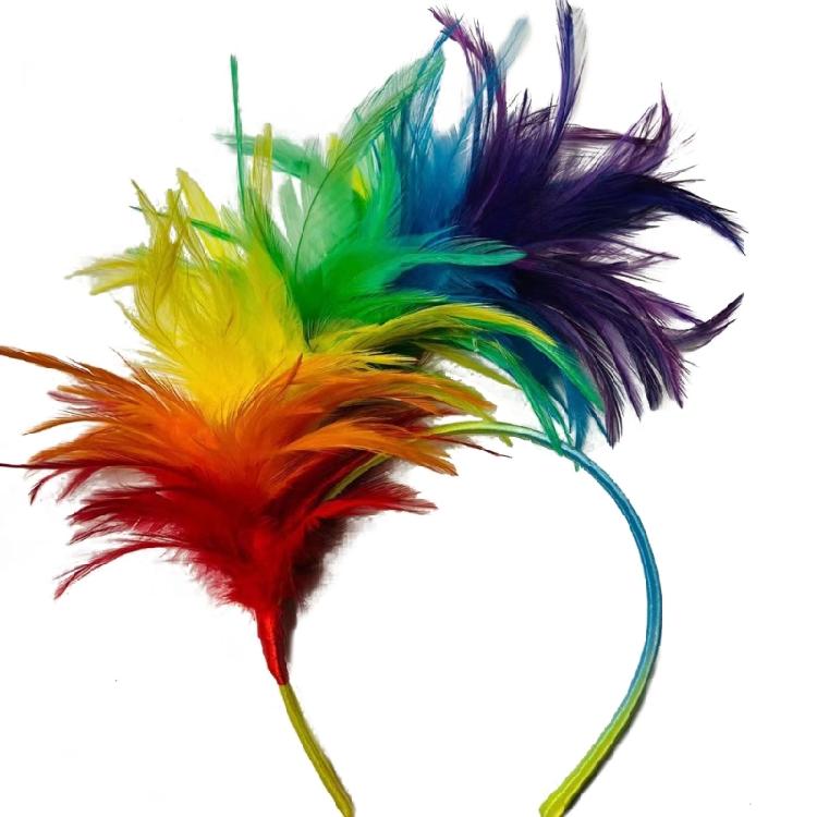 Flapper Feather Headband Burlesque Headpiece Flapper Headpiece Feather Headband