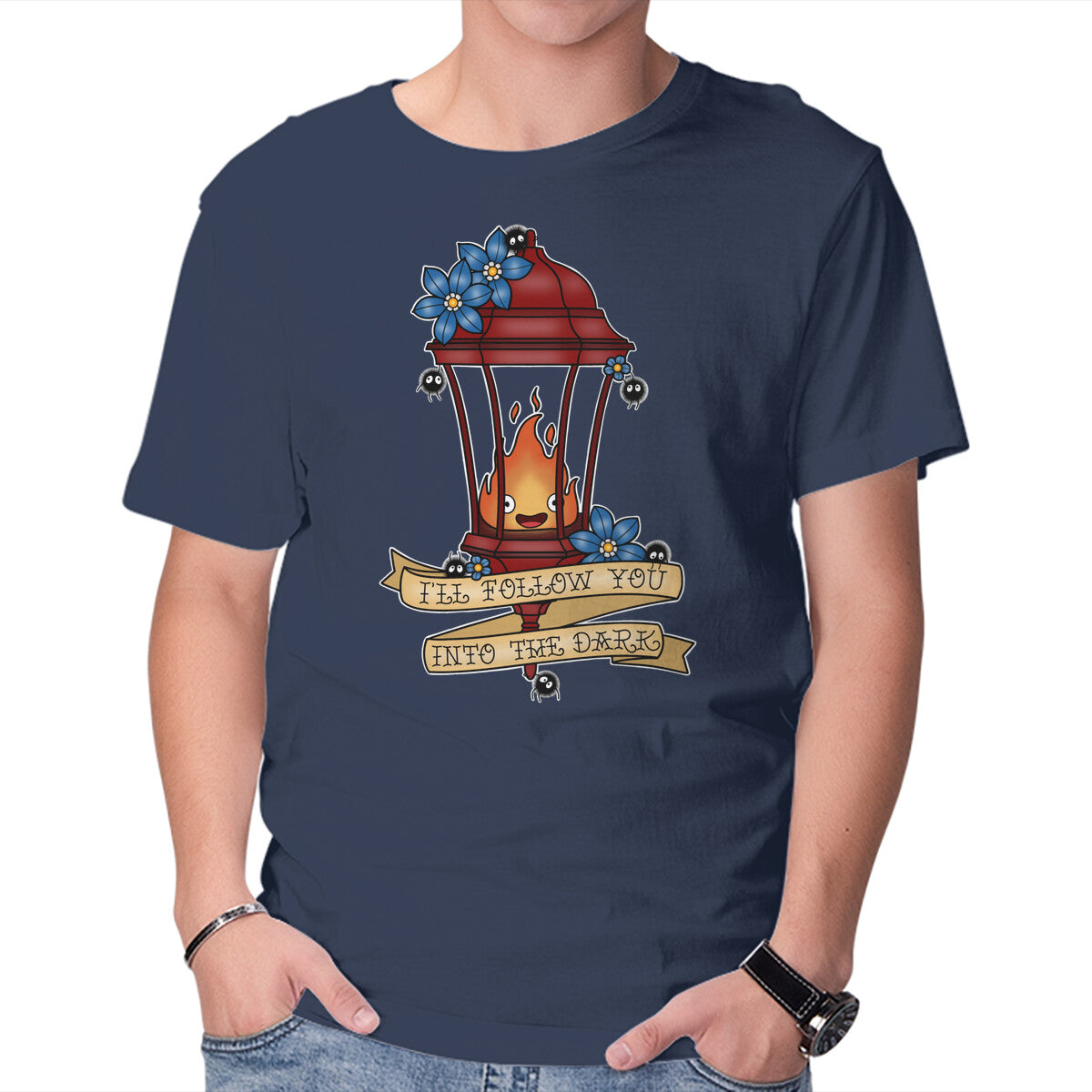 Unisex Crew Neck T-Shirt Eternal Traveling Companion Graphic Short Sleeve Casual Tee XL