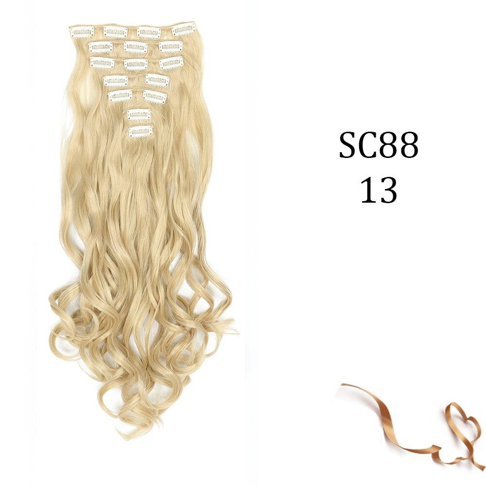 MERISIHAIR Piesă de extensie pentru păr clemă apă ondulată păr lung Negru auriu maro Piesă de extensie pentru păr agrafă sintetică