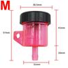 Universal Motorcycle Lever Brake Oil Tank Foot Brake Master Cylinder Oil Cup Fluid Bottle Reservoir Dirt Bike Scooter Pitbike