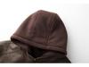 Herren Europäische & Amerikanische PU Leder Kapuzenjacke - Winter Warmer Mantel, Europäische Größe