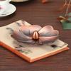 1pc Alloy Cherry Blossom Incense Holder Indoor Household Pan Incense Holder Stove Alloy Incense Holder