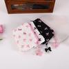 Bolsa de Maquillaje de Tela con Lazo Adorable, Neceser Cosmético para Mujer, Portátil para Pintalabios Auriculares Organizador de Viaje Pequeño Bolso de Mano
