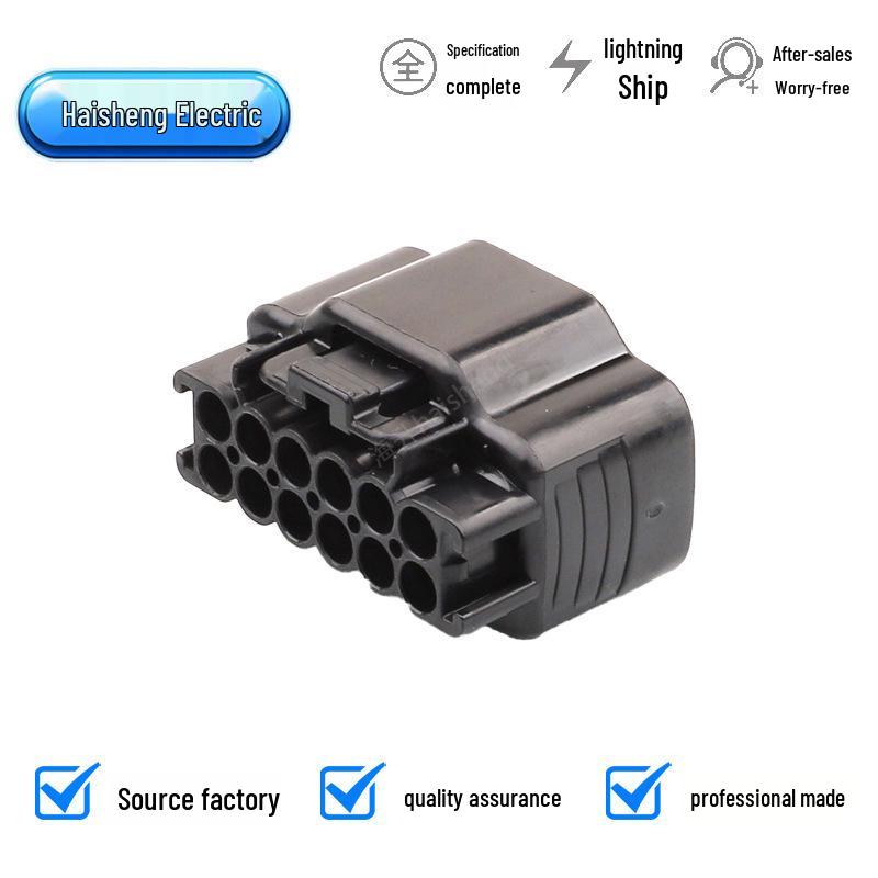 12-Pin Black Automotive Wiring Connector Plug 90980-11151