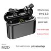 Black Technology TWS Bluetooth 5.0 Earphones with Ultra-Long Standby, Stereo Sound, Dual Ear M2, and Digital Display