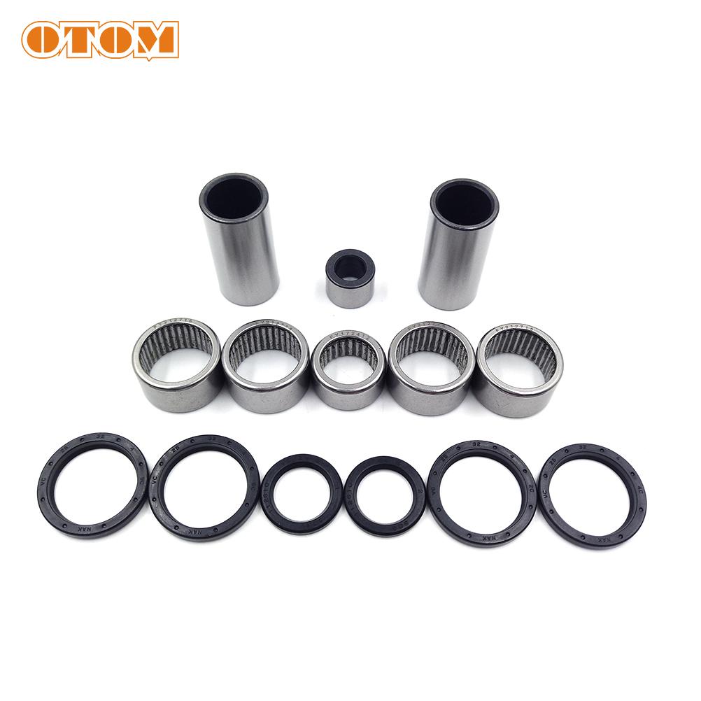 OTOM Motorcycle Thrust Needle Roller Bearings Bushing Oil Seal Motocross Triangle Lever Linkage ARM For Yamaha YZF WRF 250 450