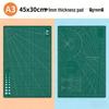 Tapis de découpe double face A2/A3/A4 pour protection de bureau et loisirs créatifs - Idéal pour la gravure, le tamponnage à la gomme et la découpe de papier.