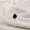 Zwarte Toermalijn Edelsteen 925 Sterling Zilver Feestelijke Designer Ring Voor Verjaardagscadeau RR-72-28