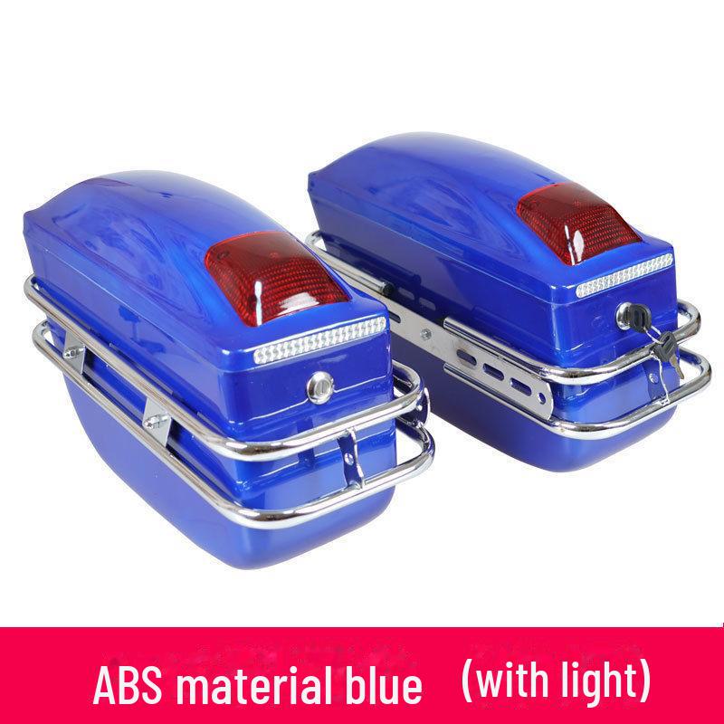 K6 Motorrad-Seitenbox mit Lichtern – 2 oder 3 Boxen, ABS-modifizierter Kofferraum und Heckbox