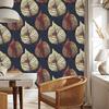 Watercolor autumn trees and leaves wallpaper for living room and bedroom 50x1000