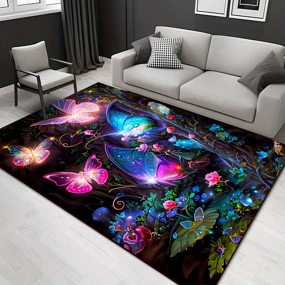 

1pc 18151420570 Pattern Carpet, Area Rug For Living Room Bedroom Room Bed Chair Laundry Entryway Corridor Yard Non-slip Outdoor Camping Rug 60cm by 90cm