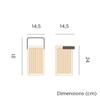 Lanterne portable sans fil recharge solaire okinawa new garden