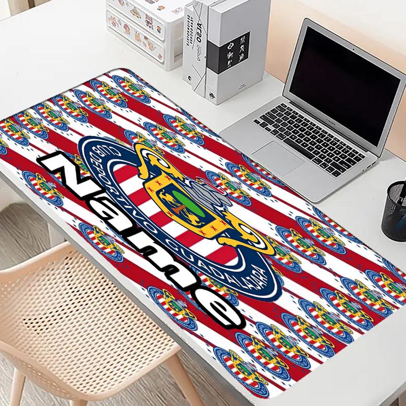 Custom Name Personalized Club Deportivo Guadalajara Pattern Mousepad, Laptop PC Desk Mat, Decorative Desk Mat for Home Keyboard Pad Gift