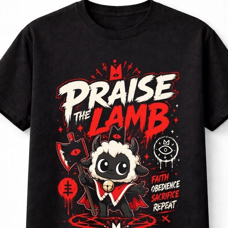Cult Of The Lamb Praise The Lamb Gaming Horror Unisex TShirt S