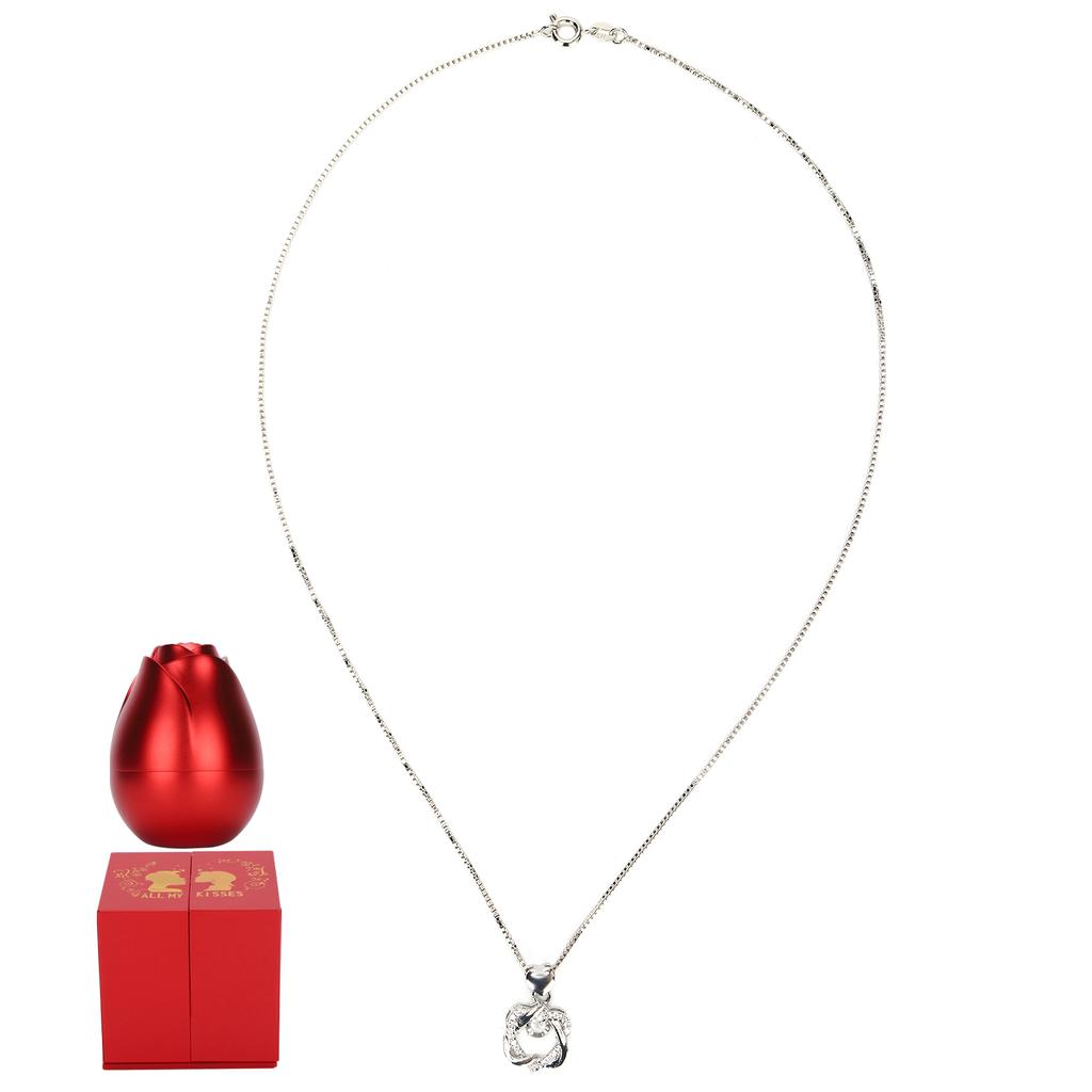 Jewelry Necklace Rose Flower Gift Box Set Valentine S Day Women Jewelry Necklace Gift Box