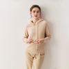 Women's Cashmere Knit Hoodie - Solid Color, Loose Fit, Slimming, Thick, Autumn/Winter Sweater Top