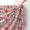 Royal Samt Stoff Polyester Zum Nähen - Motiv Blumen - Rdx2494