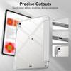Case for iPad 5 6 7 8 9 10 11 Air 1 2 3 4 5 6 7 Mini 6 7 PC Matte Clear Transparent Acrylic Back Shell Auto Wake/Sleep