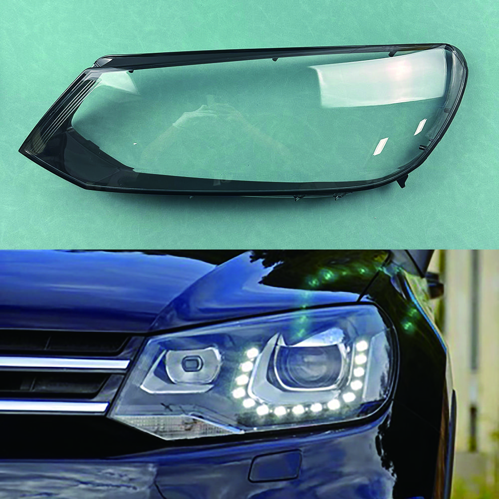 For Volkswagen VW Touareg 2011-2014 Car Front Headlight Cover Auto Headlamp Lampshade Lampcover Head Lamp Light Glass Lens Shell