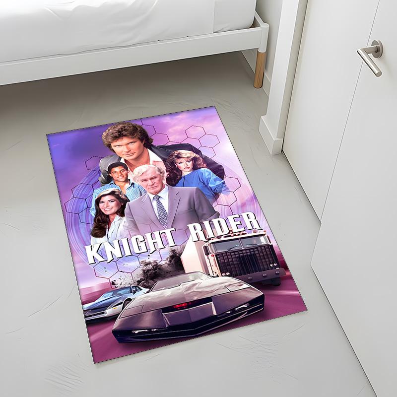 Knight Rider (5) Rug Suitable For Living Rooms Bedrooms Computer Rooms Dining Areas And Placement Under Tables And Chairs Also An Ideal Choice For Off