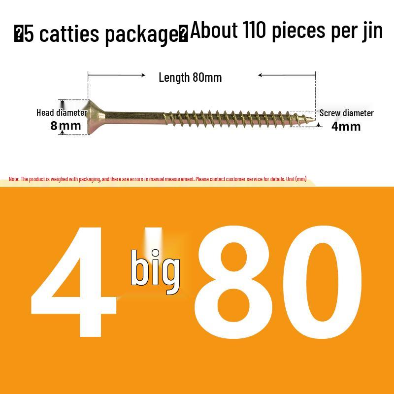 Eco-friendly Self-tapping Phillips Flat Head Screws for Fiberboard and Wall Panels