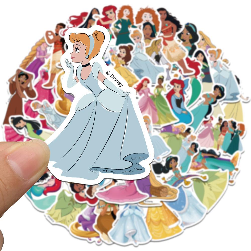 50/100/150 BUC Mix Prințese Disney Desene Animate Film Autocolante Impermeabile Telefon Laptop Bagaje Chitară Notebook Autocolante Jucării Copii