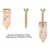 40pcs Upgraded Drywall Anchors Zinc Plated Steel Screw Anchor Metal Anchors  Wall Hanging