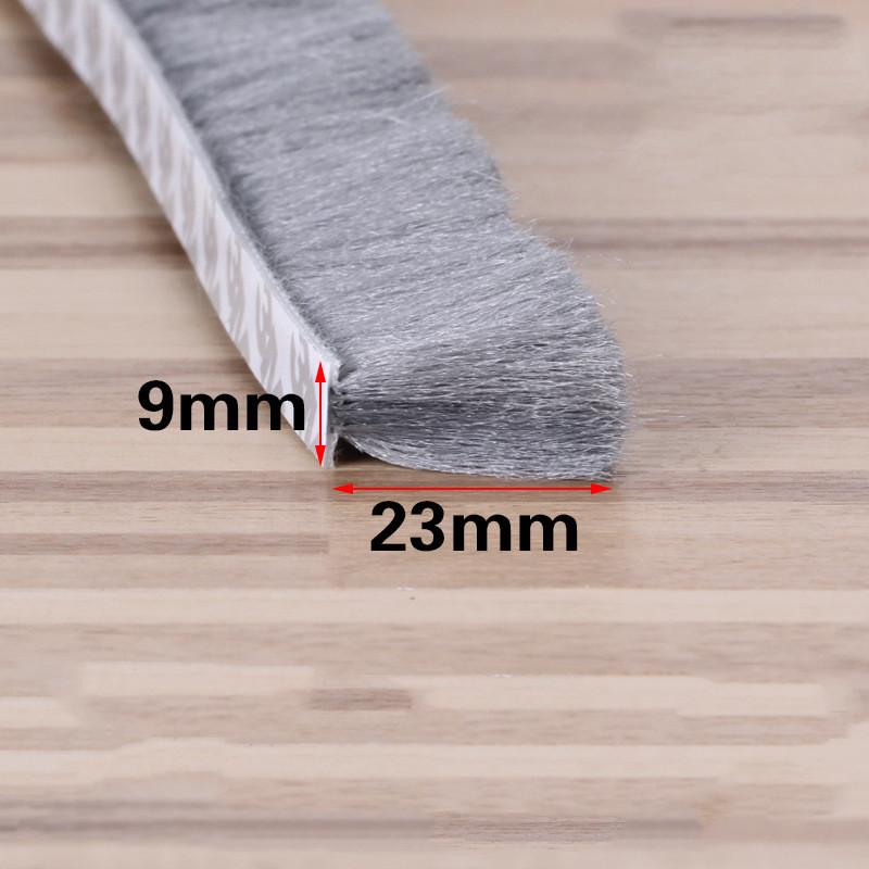 5/10meters Self-adhesive Sealing Wind-proof Brush Strip For Home Door Window Sound Insulation Strip Gasket  Door Insulation Pad