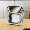 304 Stainless Steel Deep Perforated Colander Basin - Square Drip Basket for Straining & Washing Vegetables/Oil/Braised Dishes