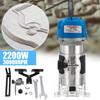 220V Wood Laminate Palms Router Bits Set 1/4" Electric Hand Trimmer Joiners Tool Carving Machine