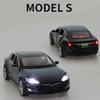 1:32 Model S Model 3 X Alloy Car Model Simulation Diecast Metal Toy Car Vehicles Model Collection Sound Light Childrens Gift