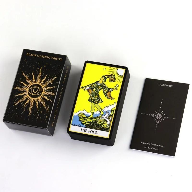 78Pcs Longest Dream Tarot Card Set Divination Tool With Detailed Guidebook Colorful Frame Fortune Telling Cards