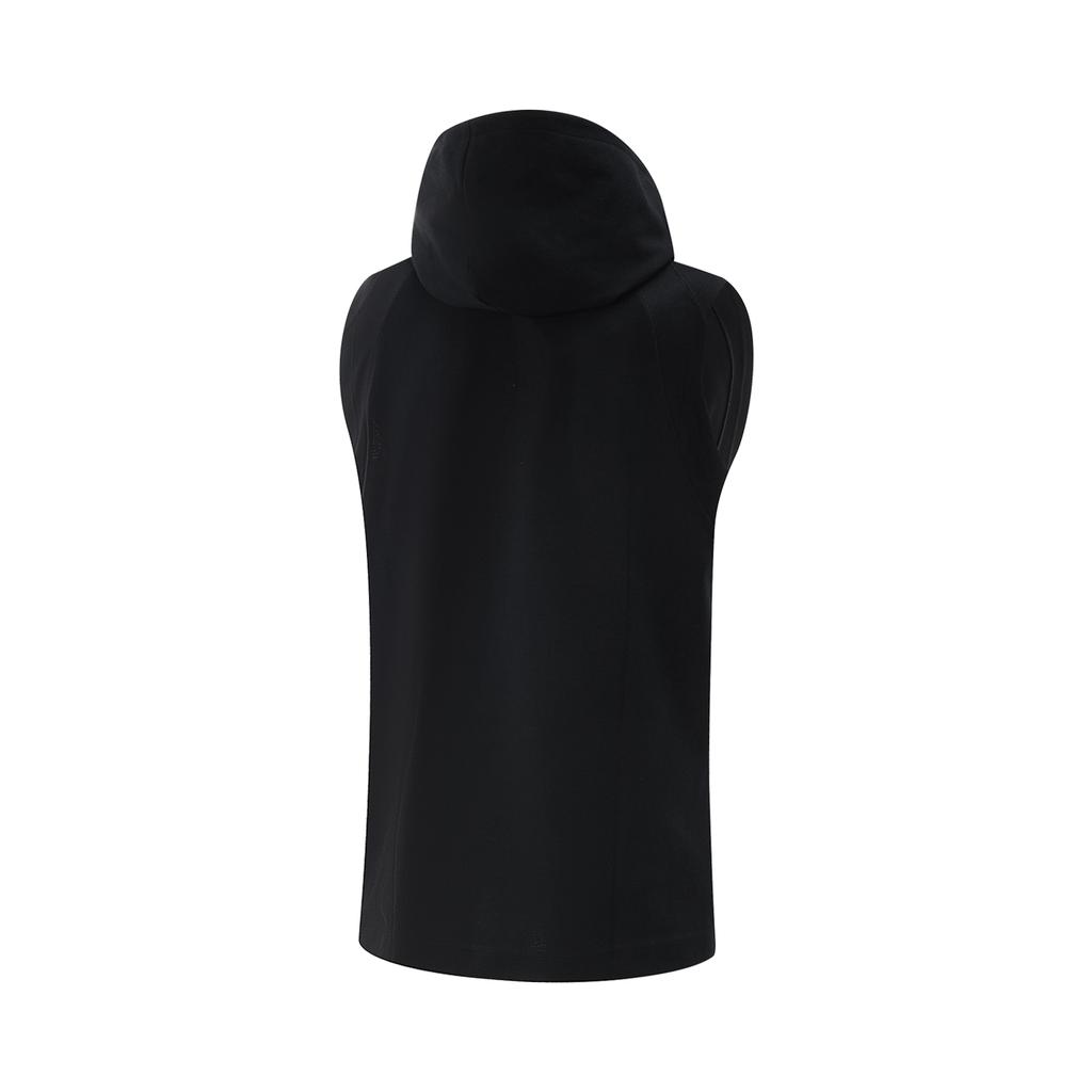 Li Ning Anti-Five Series Simple Versatile Loose Fit Round Neck Hooded Sports Vest Men Vests Black AVSV071-2