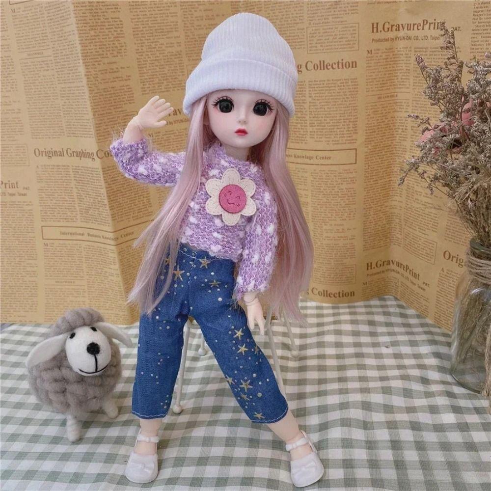 Removable Joints Girl Princess Doll Humanoid Doll Dress BJD Doll Fashion 30cm Baby Dolls  Girls Toy