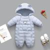 Tuta Intera in Cotone Unisex per Neonati con Fodera in Pile, Abbigliamento da Esterno con Piedi per Bambini e Bambine.