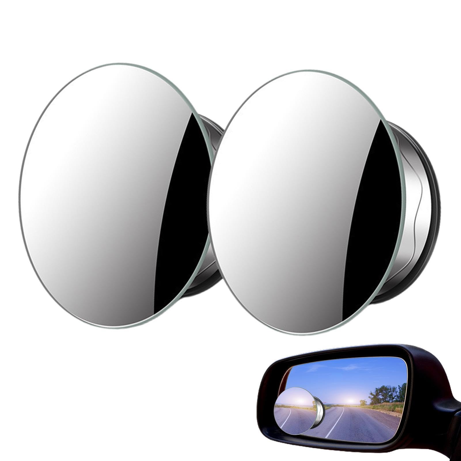 Blind Spot Car Mirror | Rimless Round Convex Car Mirror See description серебряный
