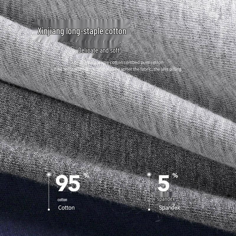 Men's Plus Size Antibacterial Cotton Boxer Briefs 4-Pack