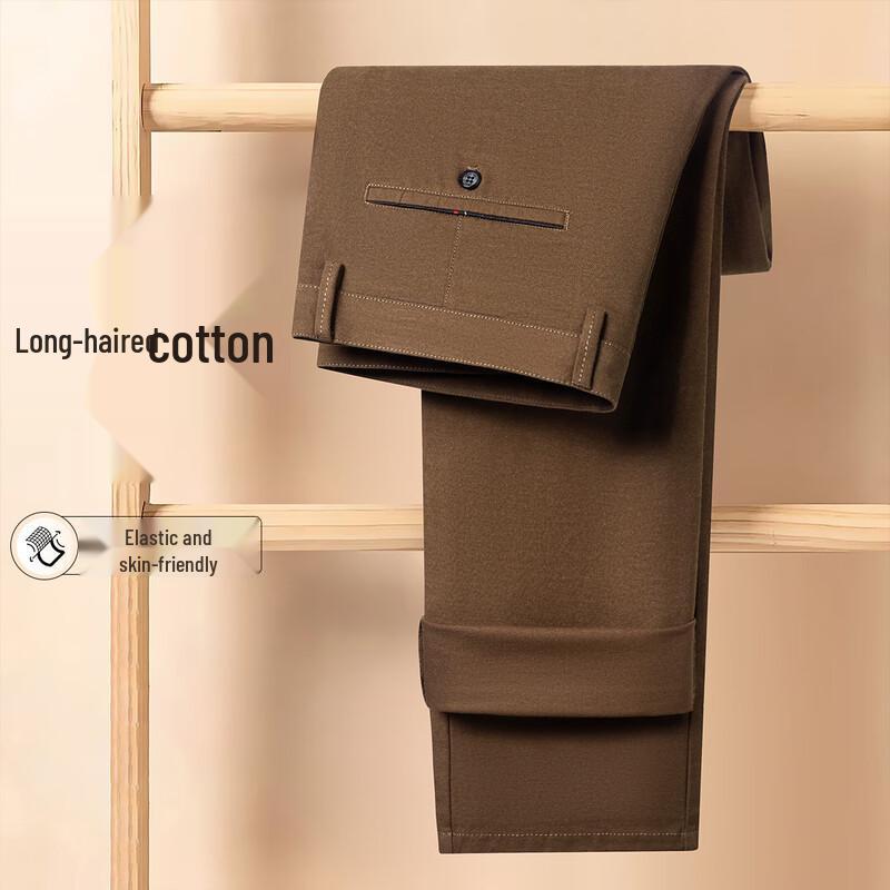 

Futeng Men s Autumn Business Casual Stretch Straight-Leg Pants 31