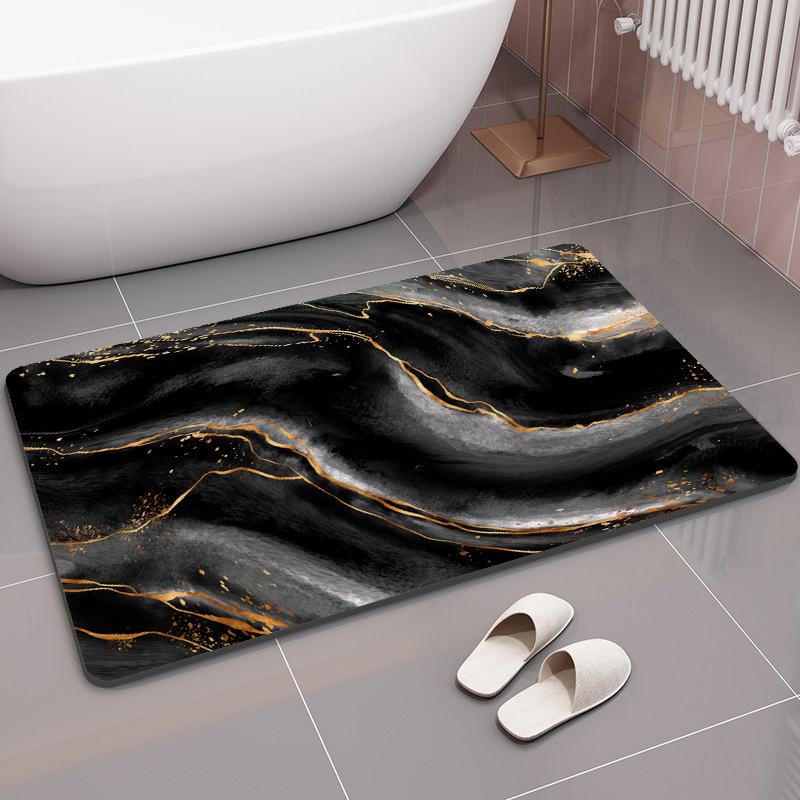 Luxuriöse feuchtigkeitsableitende schnelltrocknende weiche Diatomeenerde-Matte Eingangsbereich Wohnzimmer Badezimmer rutschfester Schlafzimmerteppich Fußmatte Toilette
