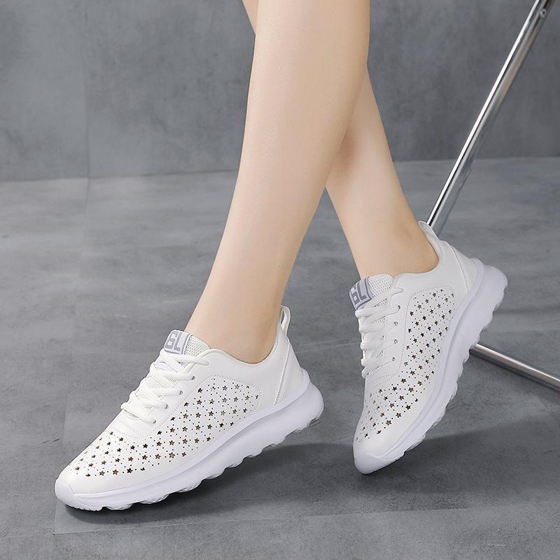 Женская обувь больших размеров. Дышащая и прочная спортивная обувь для отдыха. 42 чёрный — фото 4