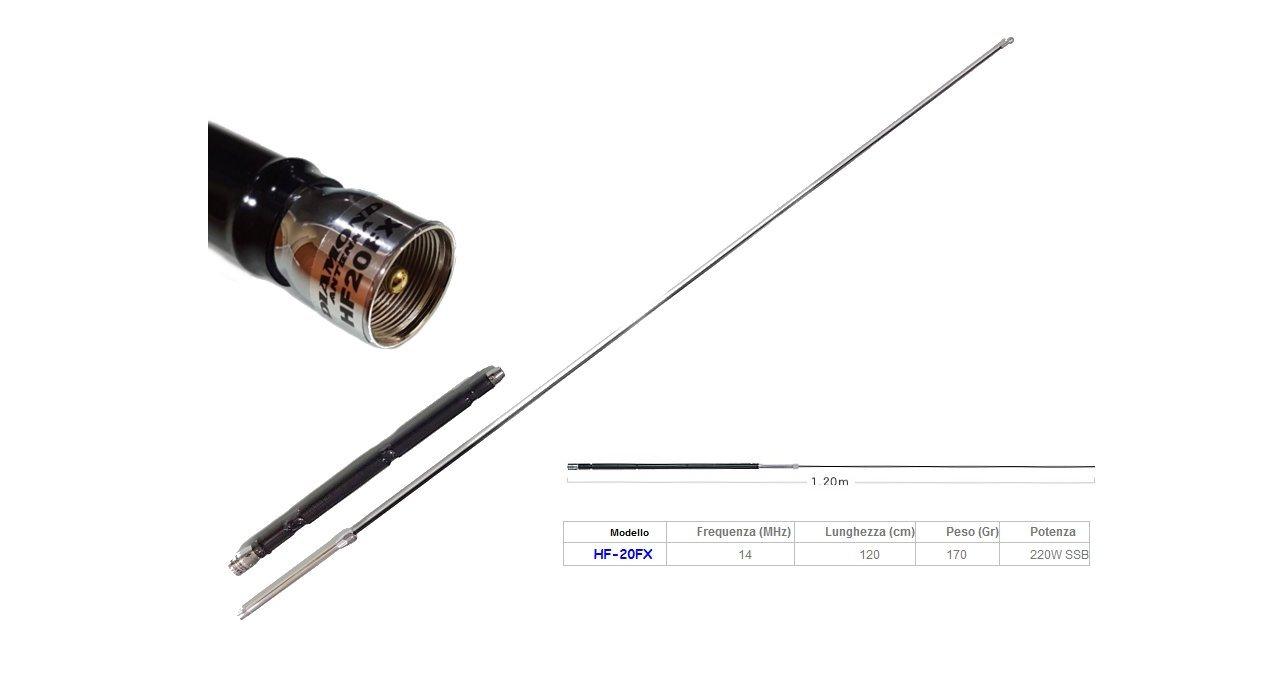 

Мобильная антенна Diamond HF20FX HF-20FX