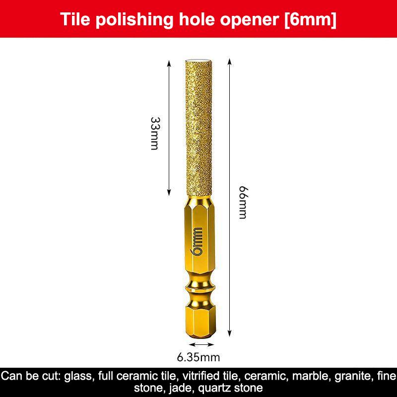 1/2/3/4 Stück Diamant-Kernbohrer Trockenbohren Gewinde Sechskantschaft Kernlochbohrer Für Keramikfliesen Granit Marmor Schleifköpfe