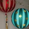 1PC 22inch 4D Striped Star Aluminum Film Balloon Spheres That Can Float in The Air for Christmas