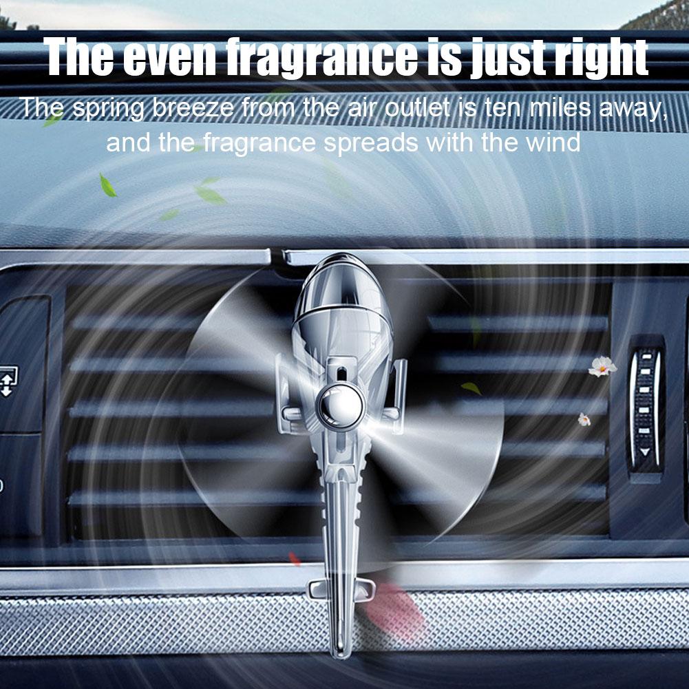 Car Air Freshener Mini Helicopter Rotating Aromatherapy Purifie Odors Car Essential Oil Diffuser For Car Office Hom H7r0