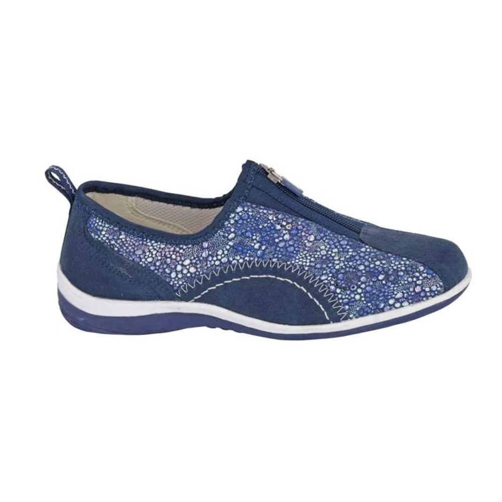 Boulevard Damen/Damen Freizeit-Freizeitschuhe aus Wildleder mit Reißverschluss