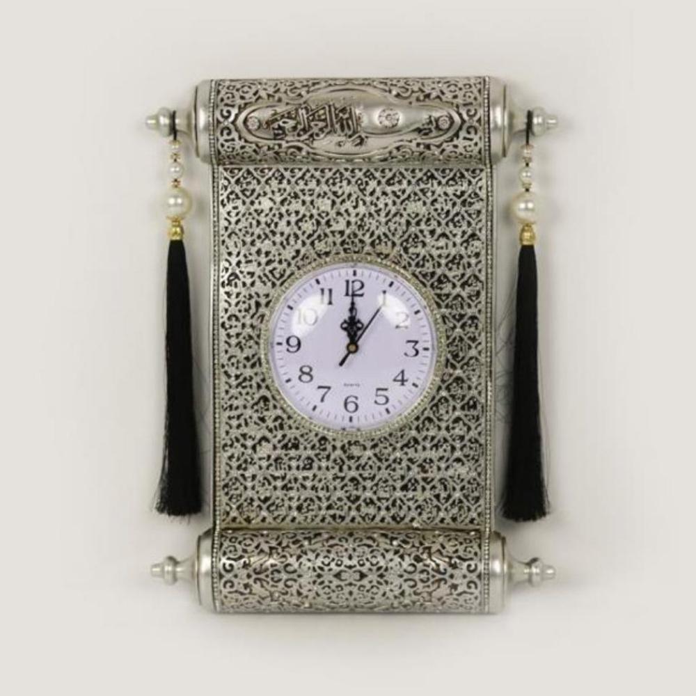 Edikt-Muster-Wanduhr | Wanddekoration im einzigartigen Stil | Islamische Wandkunst | Einzigartiges Geschenk für Zuhause | Islamische Wohnkultur | Wanduhr in Edikt-Form