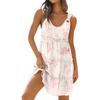 Women's Casual Daily Dating Outing Fashion Print Basic Sleeveless Loose Dress Bohemian Beach Dress Sleeveless Dress