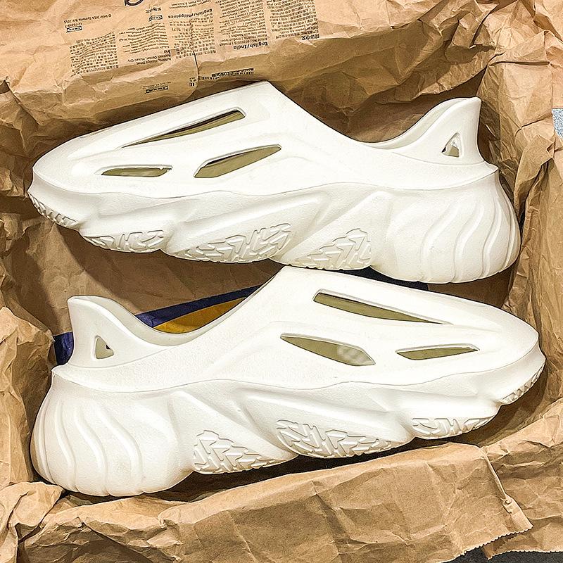 

Мужские дышащие садовые сандалии и уличные пляжные шлепанцы на толстой подошве 2023 44 бежевый